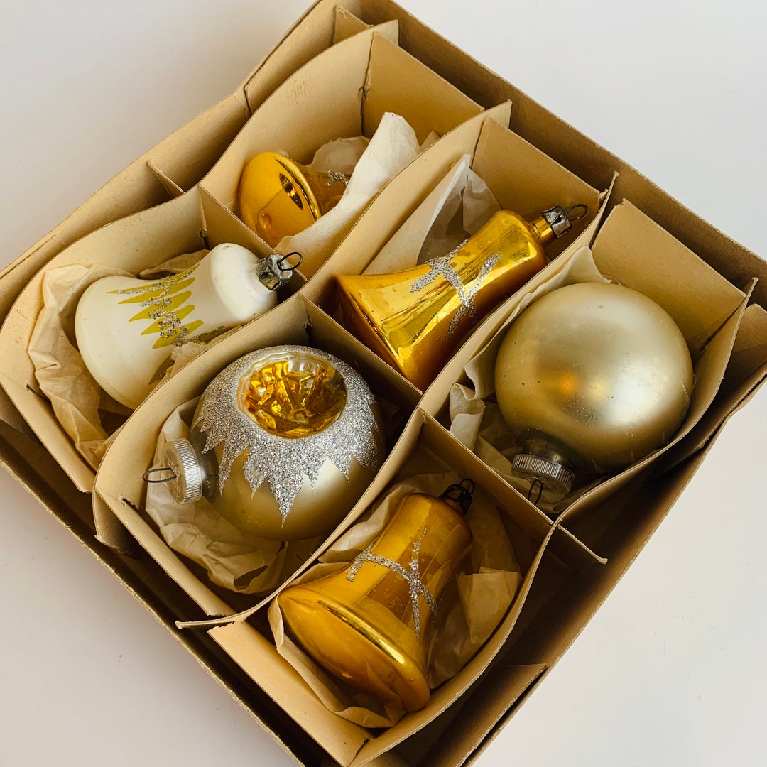 Vintage West Germany Christmas Ornaments 