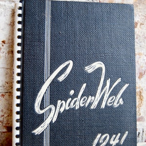 Vintage Spiderweb 1941 Yearbook