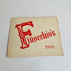 Vintage Photograph with Folio, Finocchio&#39;s San Francisco