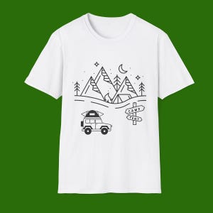 Adventure Camp Unisex T-Shirt: Outdoor Camping & Hiking Tee