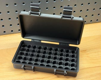 Pre Printed - 3ml Peptide Vial Case GLP-1 Storage PREMIUM box - Black - (holds 50 vials)