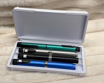 Pre Printed - Compact Peptide Pen Storage Case - Store up to 4 Pens