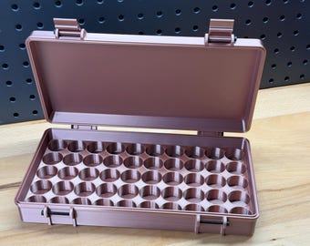 Estuche de almacenamiento para viales de péptidos de 5 ml preimpreso PREMIUM - oro rosa - (capacidad para 50 viales)