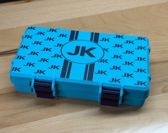 Estuche para viales de péptidos de 3 ml, caja PREMIUM de almacenamiento de GLP-1 con patrón de personalización de sus iniciales (capacidad para 100 viales)