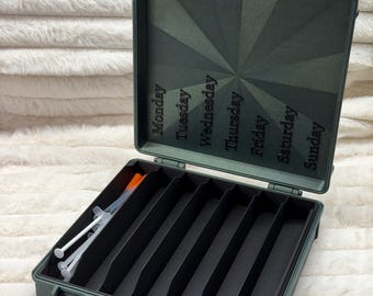 Prefilled Syringe Storage Case - Organizer, Peptides, Custom Color, Travel, Box