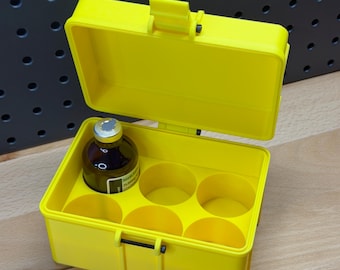 Estuche de almacenamiento para viales de péptidos de 50 ml, caja PREMIUM (capacidad para 6 viales)