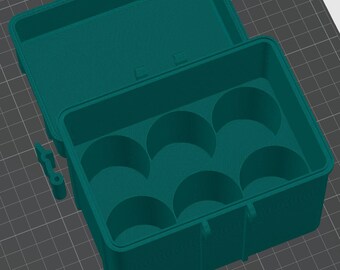 Caja de almacenamiento PREMIUM para viales de péptidos de 60 ml (con capacidad para 6 viales)