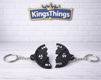 Swole Mates / Juntos somos más fuertes – Llaveros a juego con placa de 45 libras