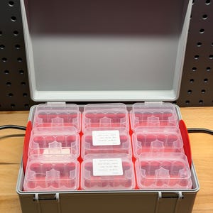 Estuche para kit de péptidos de 3 ml - Caja premium para almacenamiento de GLP-1 (capacidad para 18 kits/180 viales) - Disponible en nuevos colores 3x3x2 (18 kits)