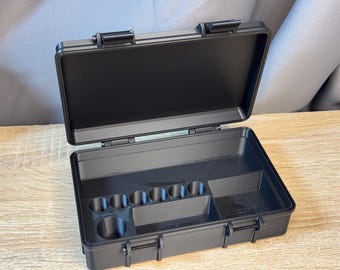 Estuche para almacenamiento de suministros de péptidos (con capacidad para hasta 12 viales de 3 ml, 10 ml de agua bacteriostática, agujas y toallitas con alcohol)