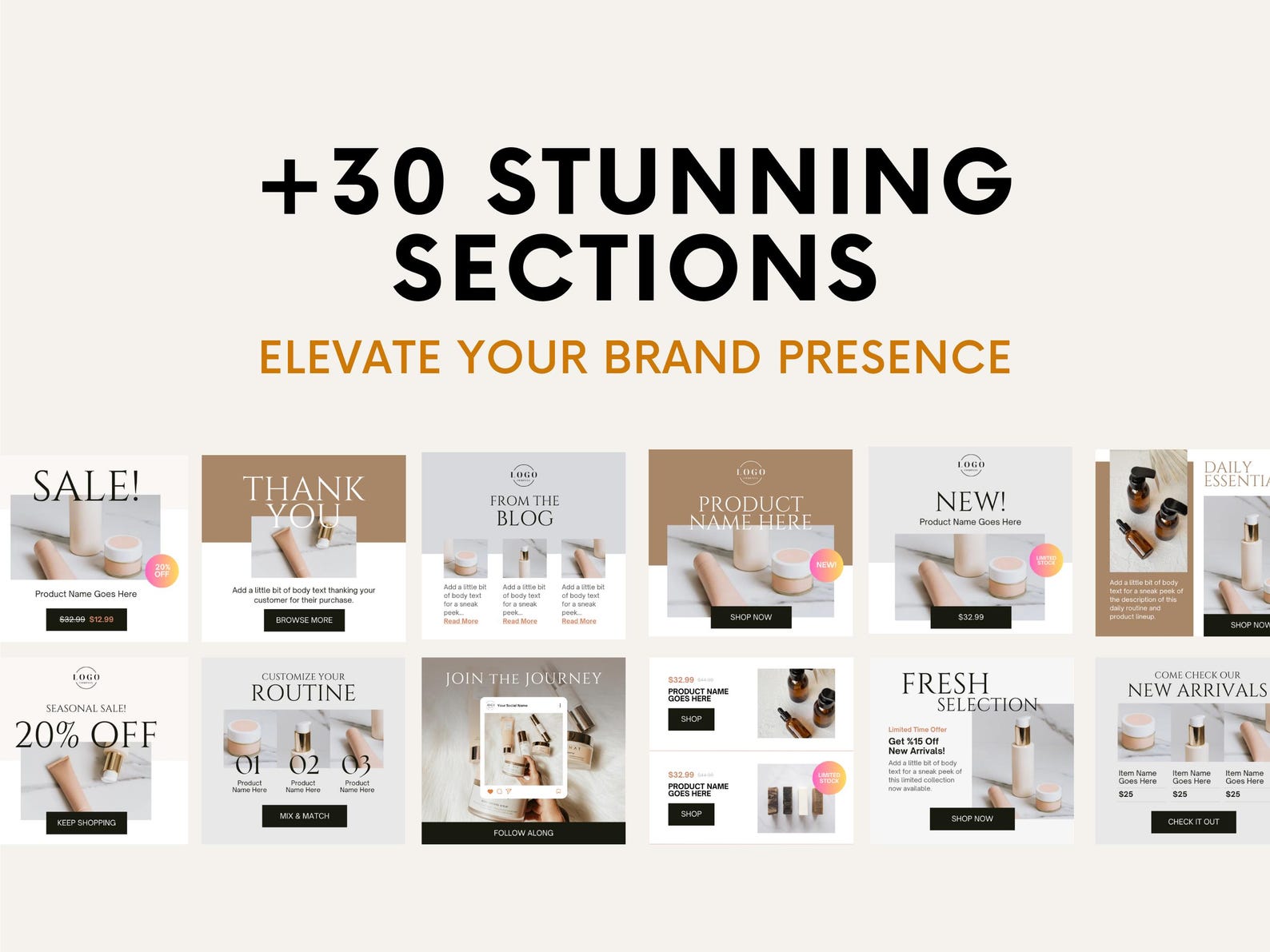 Professional Email Marketing Kit Canva Template Set With 5 Full
