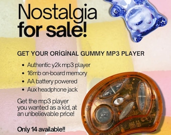 Rare Gummy™ MP3 Player — Translucent Orange — Retro Collector Drop