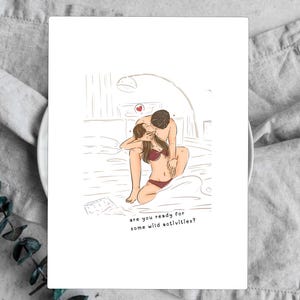 Êtes-vous prêt pour des activités sauvages | Carte d'anniversaire sale | Carte intime pour lui | Carte Anniversaire sensuel à mon amour | Juste parce que