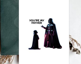 Funny Father's Day Card: 'You're My Father' TV Joke Dad Card