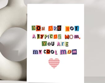 Mom Birthday Card | Magazine Cutout Greeting Card