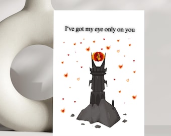 Eye on You Card: Funny Anniversary Card for Him