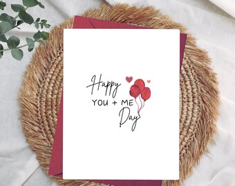 Funny 'Happy You + Me Day' Card: Anniversary, Birthday, Valentine's