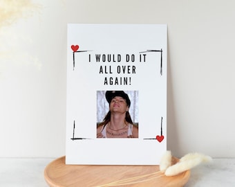 No Ragrets Anniversary Card | Funny Love Card
