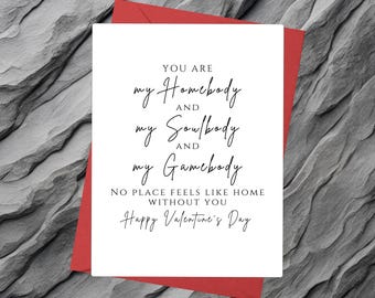 Homebody Soulmate Valentine's Day Card