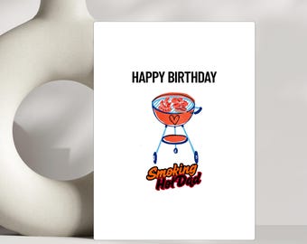 Funny Grill Dad Card: Smokin' Hot BBQ Father's Day