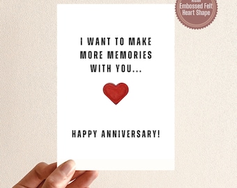 Sentimental Valentine's Day Card: Embossed Felt Heart