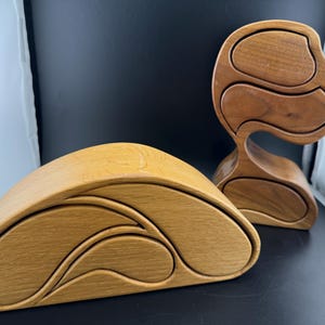 Vintage Wood Bandsaw Jewelry Boxes