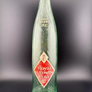 Vintage Glass RC Royal Crown Cola Pop Bottle