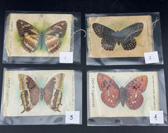 Assorted Antique Tokio Cigarettes Butterfly & Moth Silks