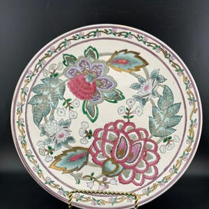 Vintage Classic Traditions JC Penny Exclusive Chinoiserie Floral Plate