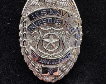 USS Constellation Investigator Badge