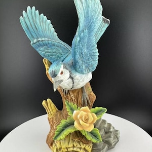 Porcelain Bluejay Figurine