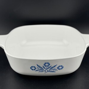 Cornflower Blue von Corning - 1 Quart Square Auflaufform ohne Deckel