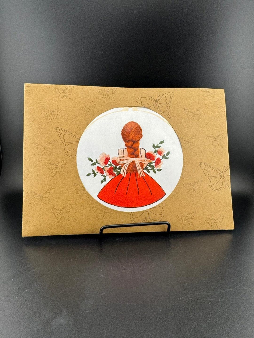 Leah Red Embroidery Dress