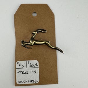Vintage Gold Gazelle Pin