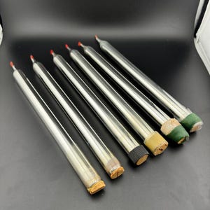 Vintage Set of Mercury Glass Taper Candlesticks
