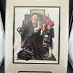 Mattierter Norman Rockwell Druck Der Doktor und die Puppe