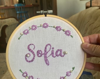 Hold for Cindy  - hand embroidery hoop art