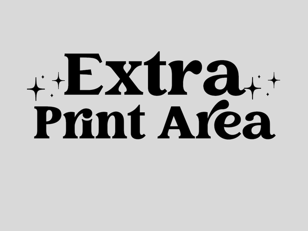 Extra Print Area - Etsy