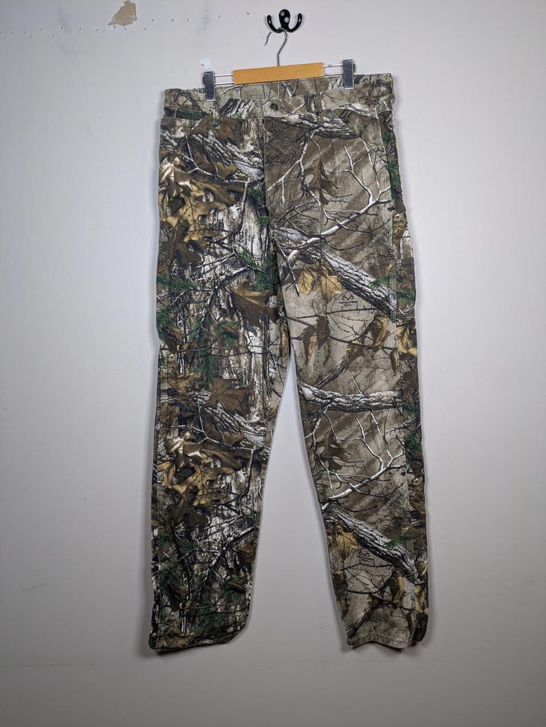 Wrangler Realtree camouflagedenim jeans maat 36 x 34 Gorpcore Granola-broek afbeelding 10