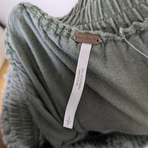 Free People Military Inspired Tiered Maxi Skirt Womens Small Green Pirate Booty image 8