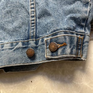 Vintage Pendleton Denim Trucker Jacket Mens Large Western Cowboy Distressed image 10