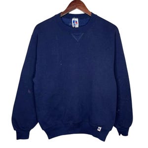 トップス made in USA Russell sweatshirt Vintage 90s Russell Athletic White Sweatshirt Men's Sz XXLrg