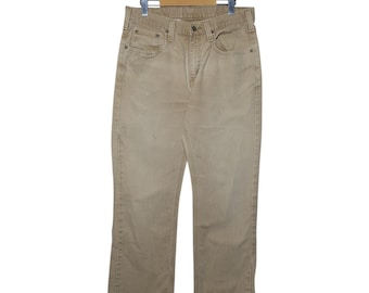 Vintage Carhartt Mens Workwear Relaxed Fit Canvas Pants Tan 34x30 Utility Pants