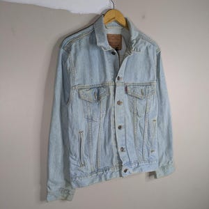 Vintage 90s Levi's Strauss Denim Trucker Jacket 70507-0334 Western Ranchcore Small image 5