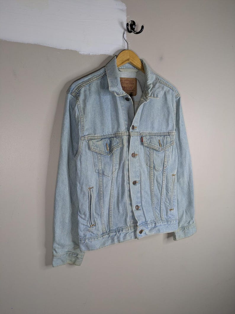 Vintage 90s Levi's Strauss Denim Trucker Jacket 70507-0334 Western Ranchcore Small image 5