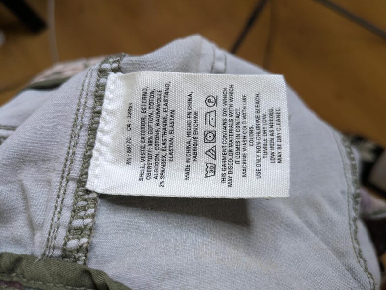 Anthropologie The Wanderer Camo Cargo Pants Slim Straight Utility 29 Green Capri Womens image 5