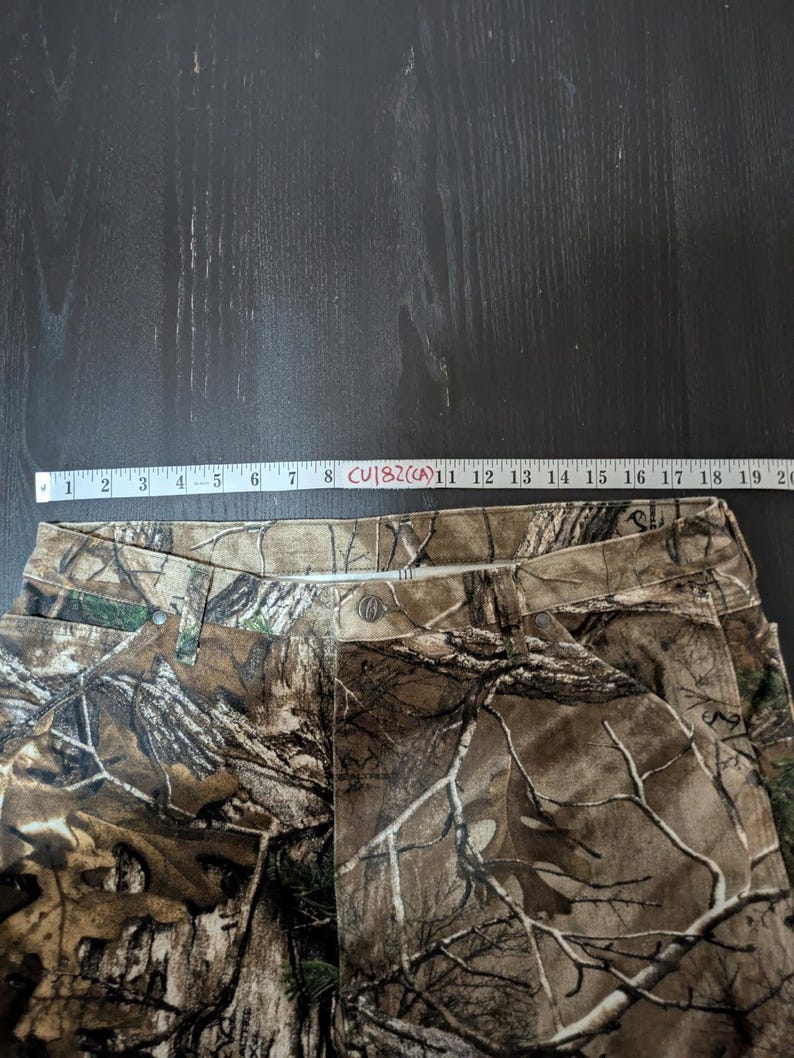 Wrangler Realtree camouflagedenim jeans maat 36 x 34 Gorpcore Granola-broek afbeelding 8
