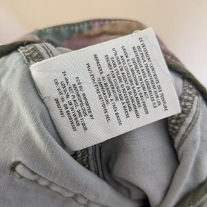 Anthropologie The Wanderer Camo Cargo Pants Slim Straight Utility 29 Green Capri Womens image 6