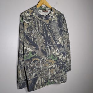 Vintage 90s Mossy Oak Camoflauge Longsleeve Streetwear Gorpcore Trail Mens Large image 9