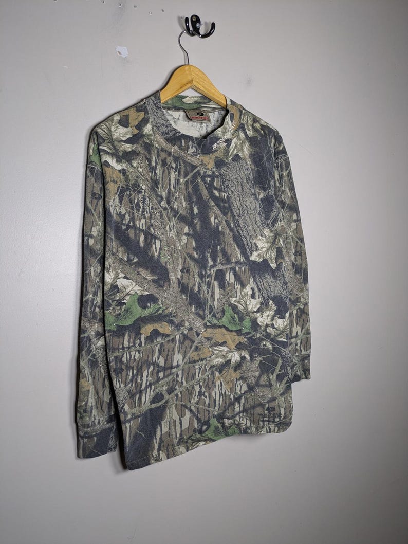 Vintage 90s Mossy Oak Camoflauge Longsleeve Streetwear Gorpcore Trail Mens Large image 9